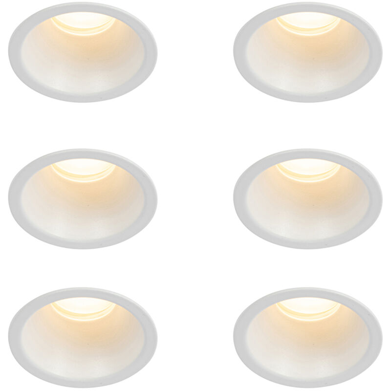 foto del prodotto faretto da incasso dept moderno alluminio bianco tondo max. 6 x watt qazqa