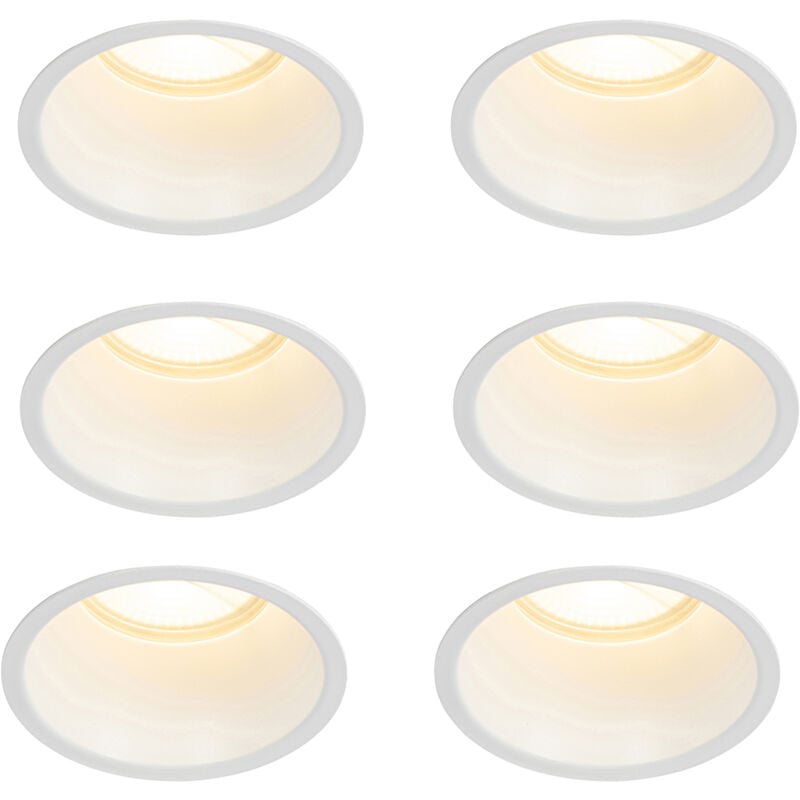 foto del prodotto faretto da incasso dept - moderno - alluminio - bianco - tondo max. 6 x watt - qazqa