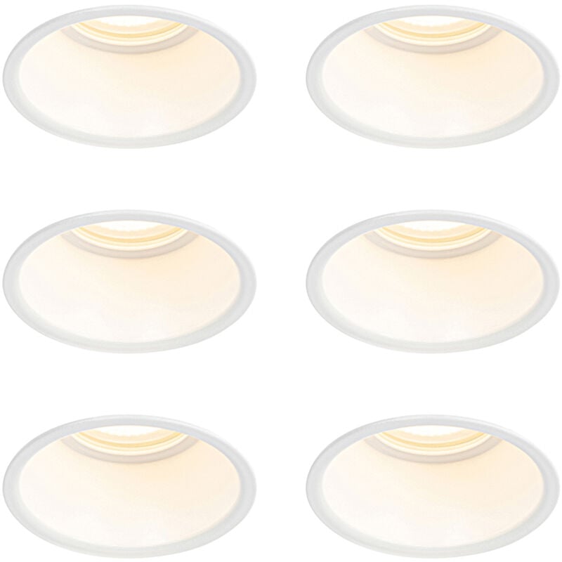 foto del prodotto faretto da incasso dept moderno alluminio bianco tondo max. 6 x watt qazqa