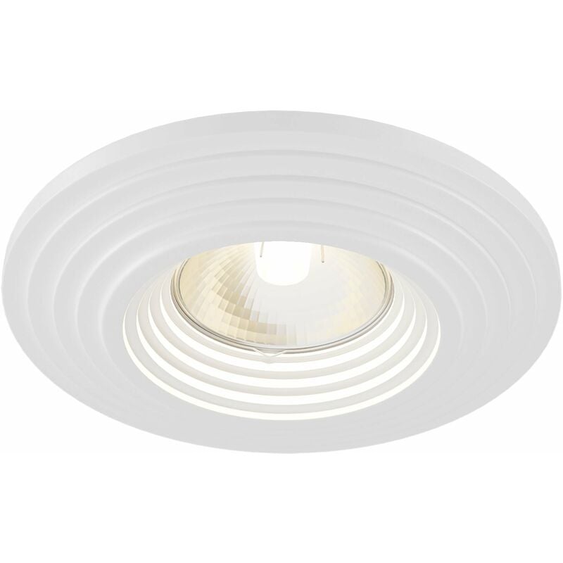 foto del prodotto faretto da incasso downlight in gesso gyps modern bianco