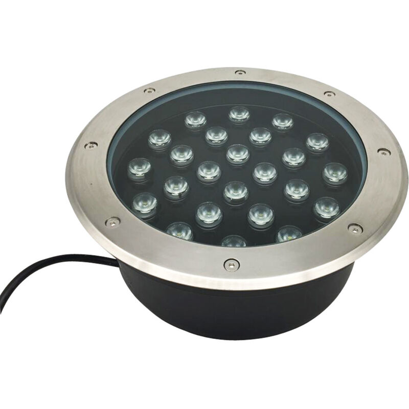 foto del prodotto faretto da incasso led 24w 230v 24x1w calpestabile carrabile fe62 24wluce calda 3000k