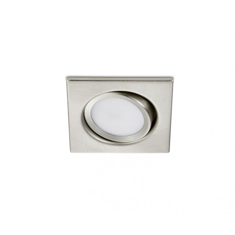foto del prodotto faretto da incasso led 5w orientabile 8x8cm rila nichel trio lighting