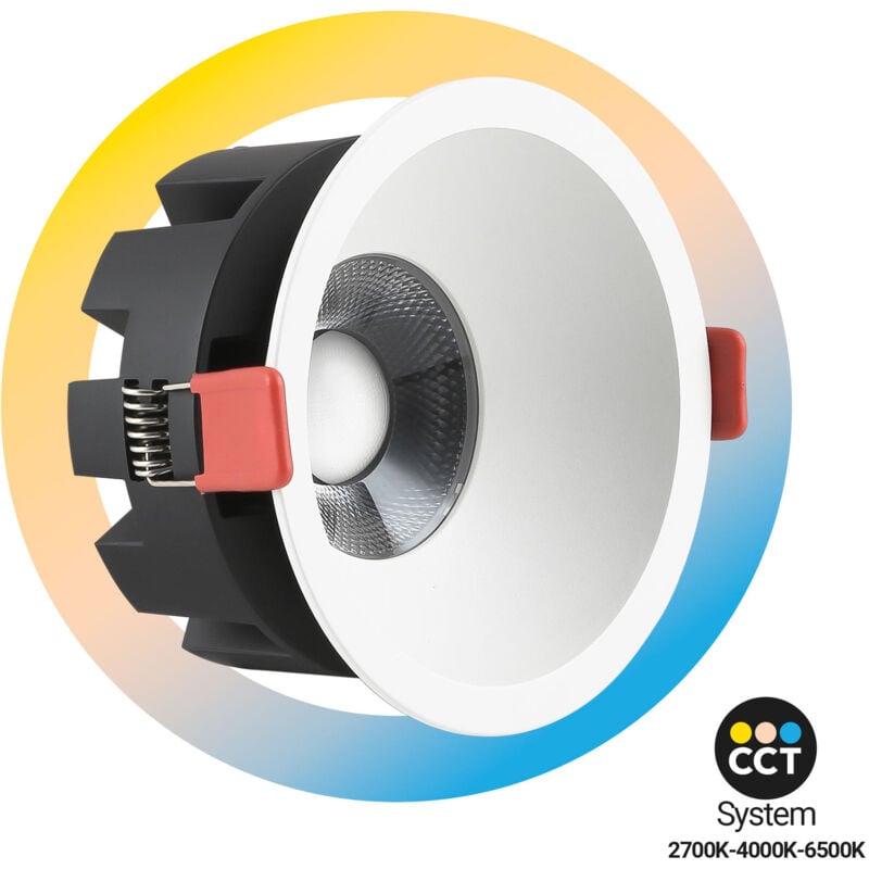 foto del prodotto faretto da incasso led 8w cct chip osram taglio 75mm