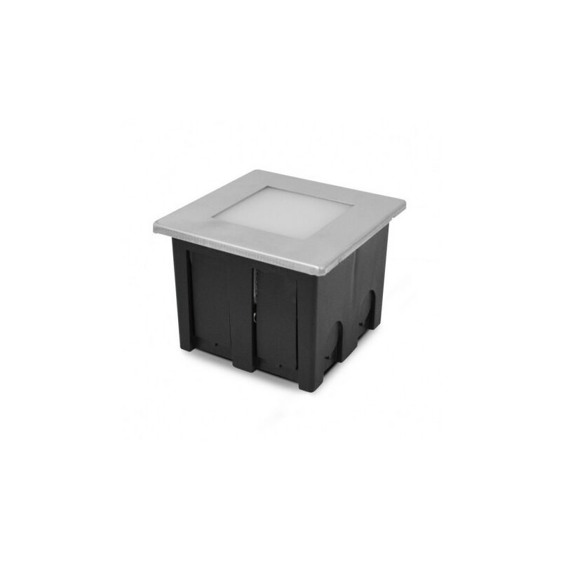 foto del prodotto faretto da incasso led diffusore satinato 1,5w 85lm 110 ip65 80mmx80mm bianco naturale 4000k