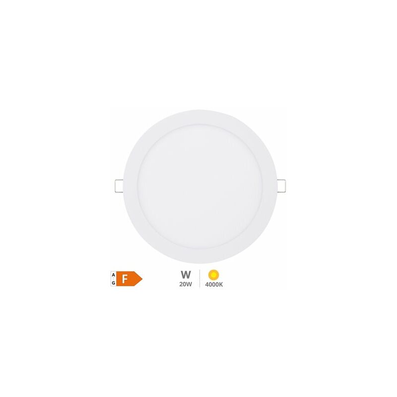 foto del prodotto faretto da incasso led rotondo lonbo 20w 4200k bianco
