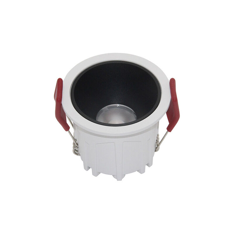 foto del prodotto faretto da incasso moderno alfa led alluminio bianco led diffusore pvc nero