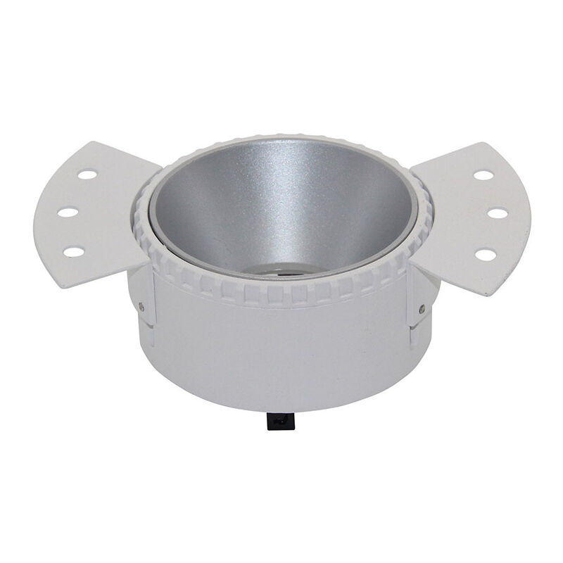 foto del prodotto faretto da incasso moderno share alluminio grigio 1 luce diffusore vetro