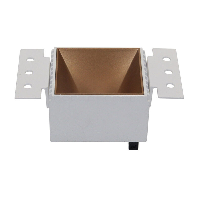 immagine 0 del prodotto faretto da incasso moderno share alluminio oro 1 luce diffusore vetro ottone