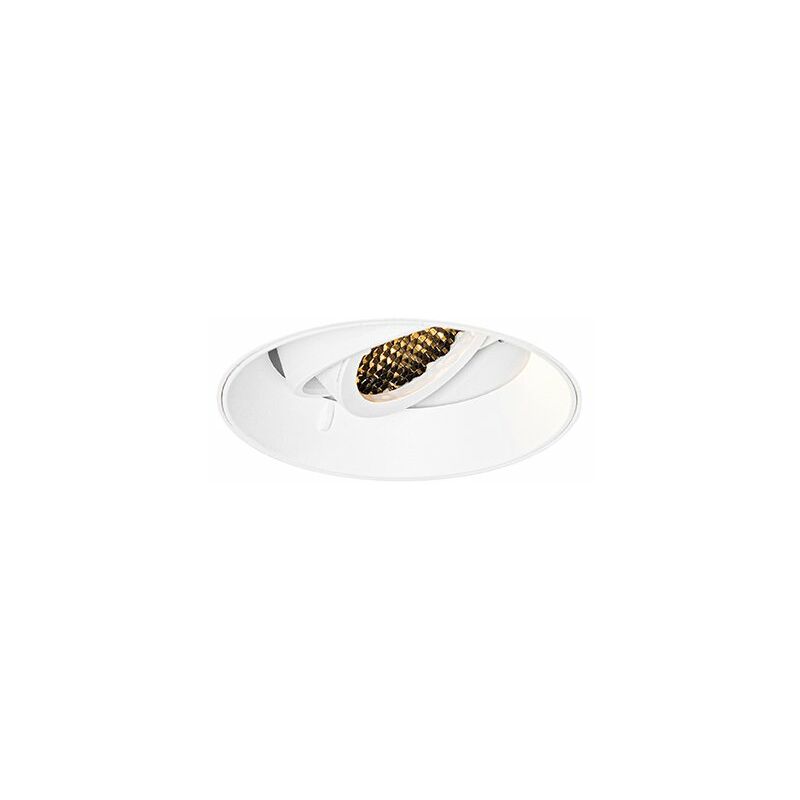 foto del prodotto faretto da incasso oneon honey moderno alluminio bianco tondo max. 1 x watt qazqa
