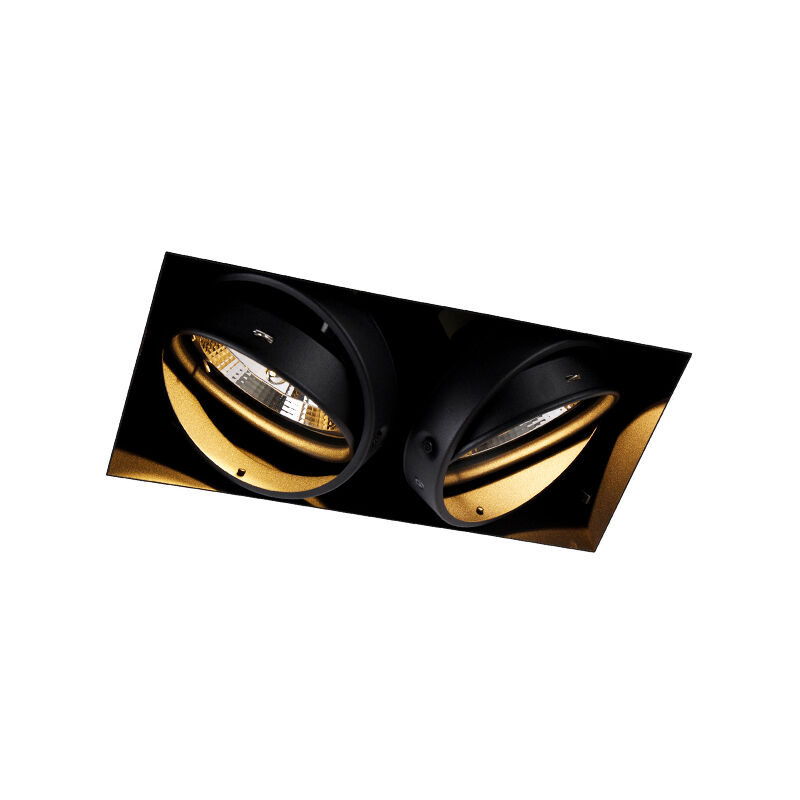 foto del prodotto faretto da incasso oneon moderno acciaio allungato gu10 max. 2 x 10 watt qazqa