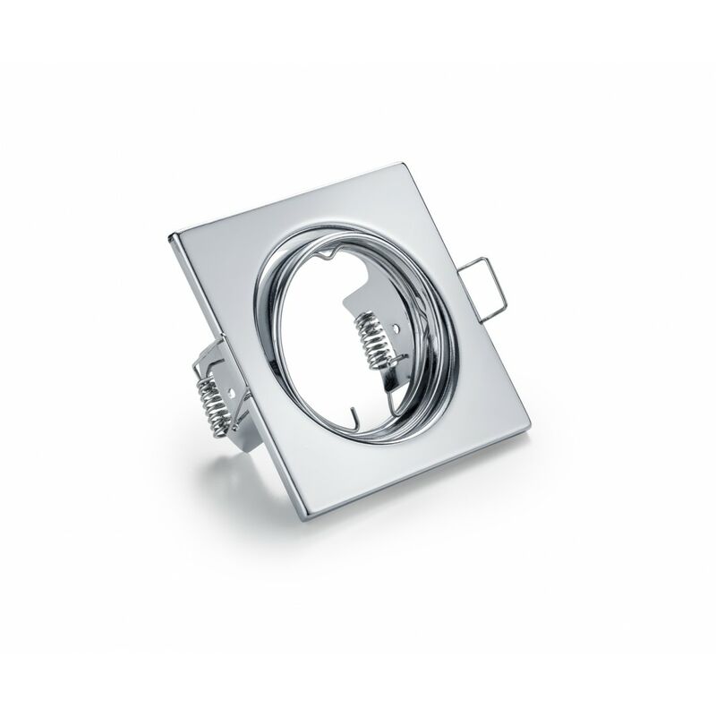 foto del prodotto faretto da incasso quadrato jura 1xgu10 cromo 8x8 cm trio lighting