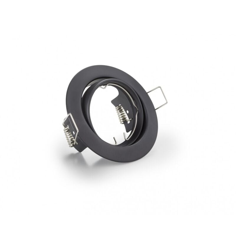 foto del prodotto faretto da incasso rotondo jura 1xgu10 nero 8 cm trio lighting