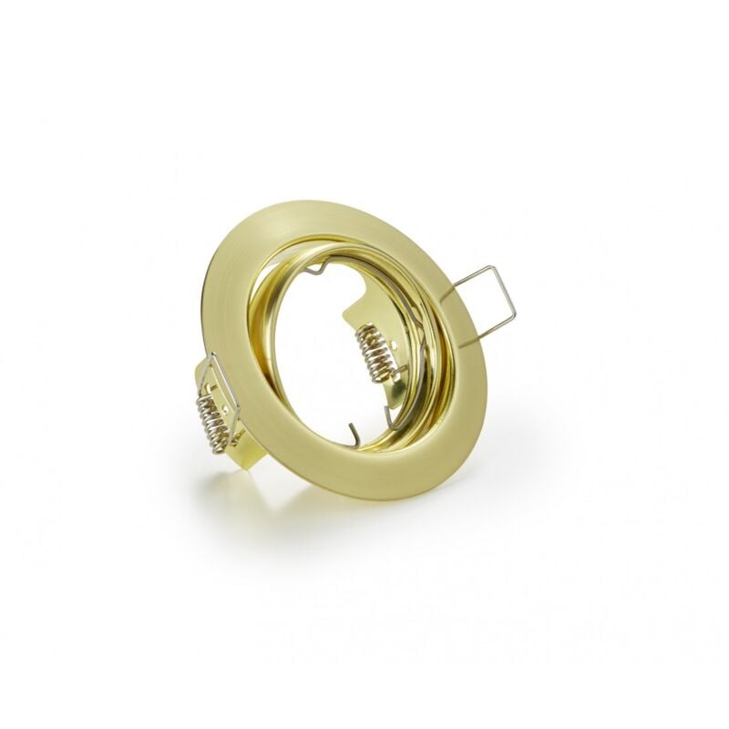 foto del prodotto faretto da incasso rotondo jura 1xgu10 ottone 8 cm trio lighting