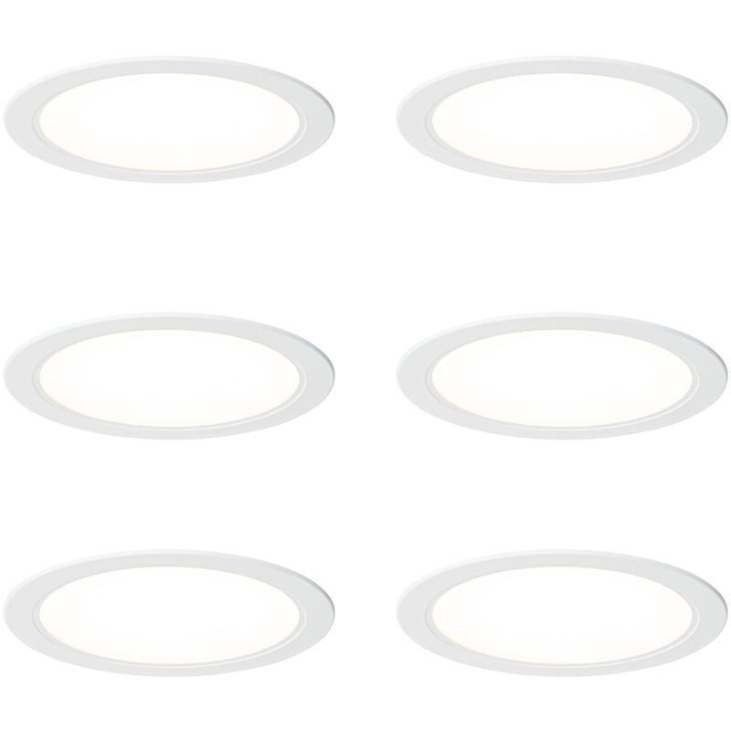 foto del prodotto faretto da incasso stephanie moderno plastico bianco tondo non sostituibile led max. 6 x 12 watt qazqa