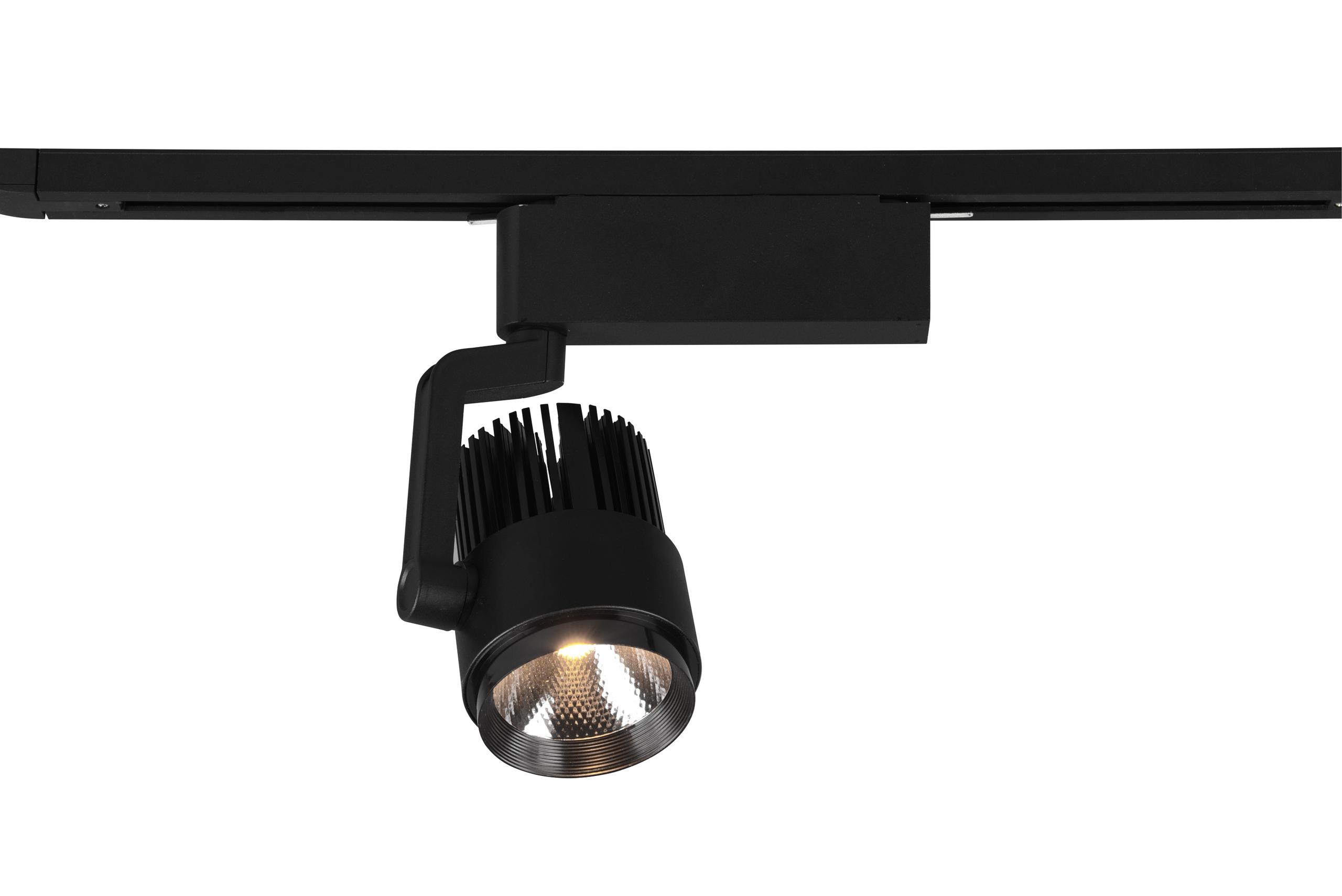 foto del prodotto faretto da interno a led in metallo nero opaco