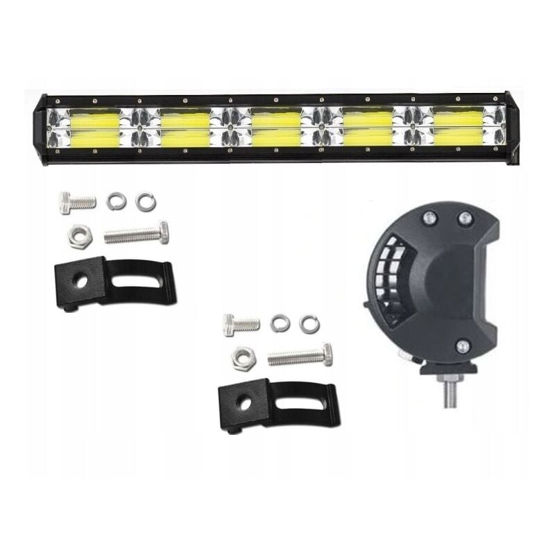 foto del prodotto faretto da lavoro per trattore barra led 55cm 500w 12 24v cree long range quad
