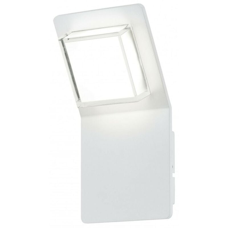 foto del prodotto faretto da parete a led da 2,5 watt luce alluminio bianco lampada da esterno ip44 eglo 78053