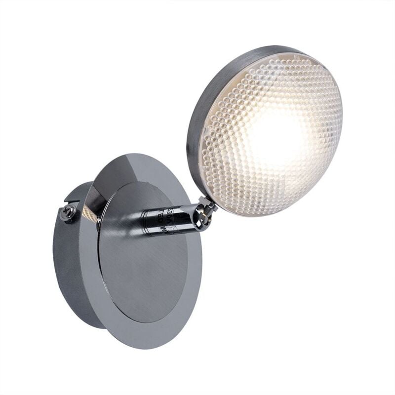 foto del prodotto faretto da parete a led, illuminazione per soggiorno, sala da pranzo, lampada da corridoio cromata
