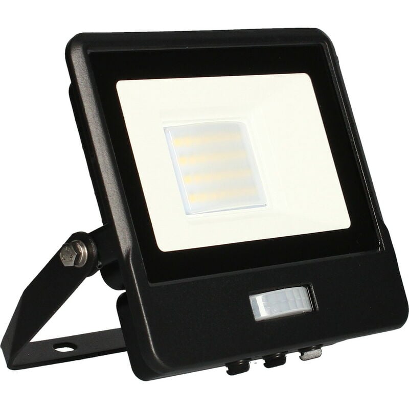 foto del prodotto faretto da parete alto 20w, 4000k, 1620lm, nero rivelatore ir arlux lighting