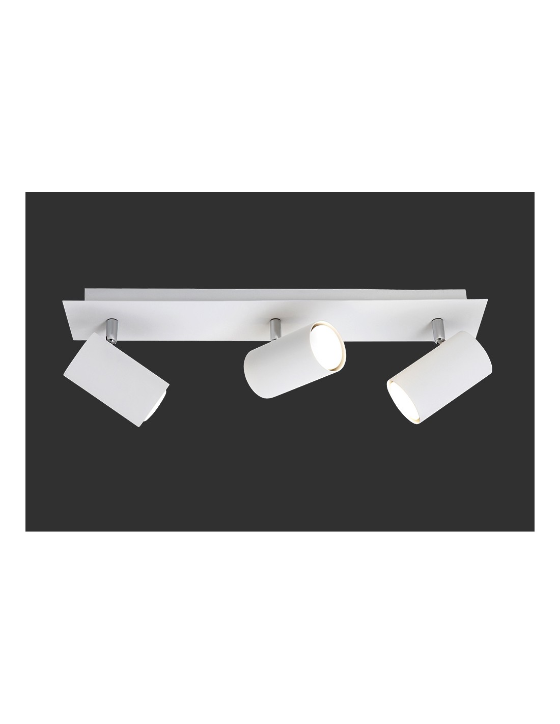 foto del prodotto faretto da soffitto 3 spot orientabili marley bianco trio lighting