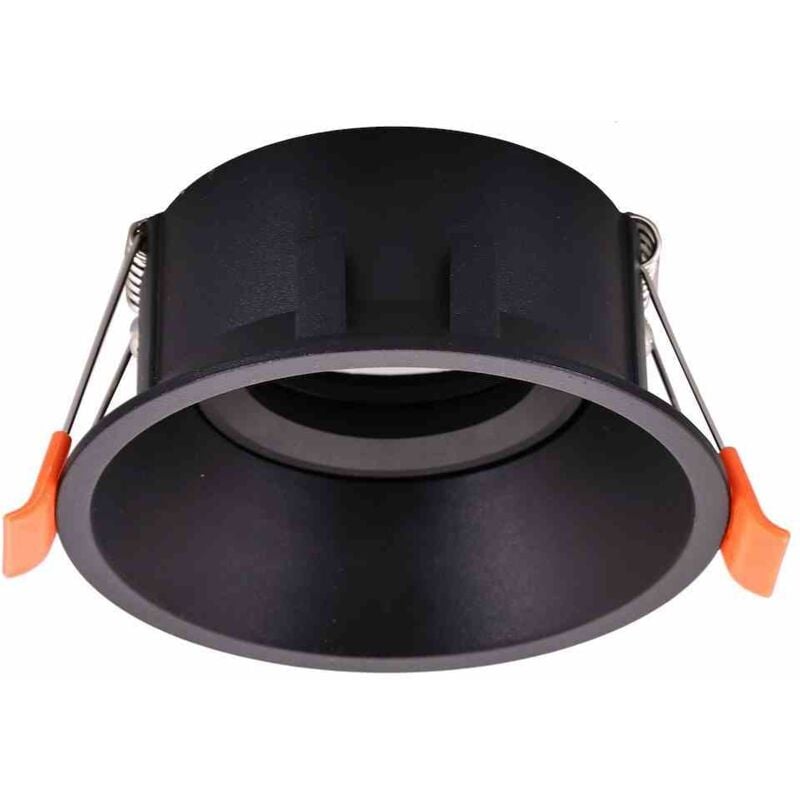 foto del prodotto faretto da soffitto a filo tondo orientabile 1xgu10 ip20 nero