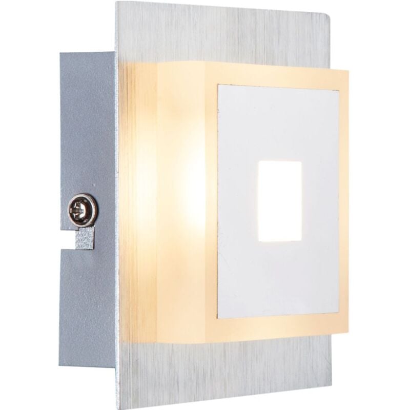 foto del prodotto faretto da soffitto a led da 5 watt luce cromo alluminio acrilico quadralla