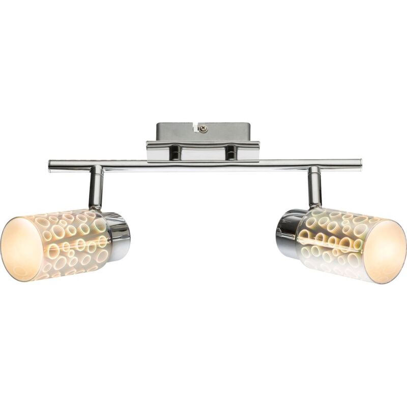 foto del prodotto faretto da soffitto a led di design effetto 3d punti di vetro mobili soggiorno camera da letto lampada cromata globo 56124 2