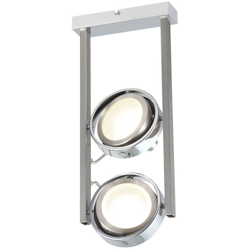 foto del prodotto faretto da soffitto a led per soggiorno, faretto cromato, lampada regolabile