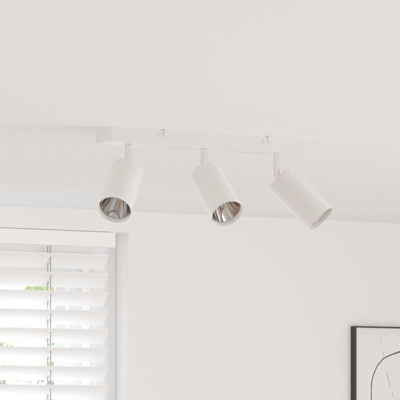 foto del prodotto faretto da soffitto bianco 38 x 5.5 x 16.5 cm acciaio - vidaxl