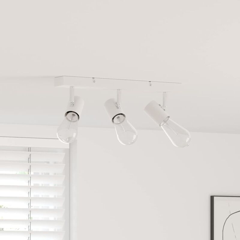 foto del prodotto faretto da soffitto bianco 38 x 6.5 x 11.5 cm acciaio vidaxl