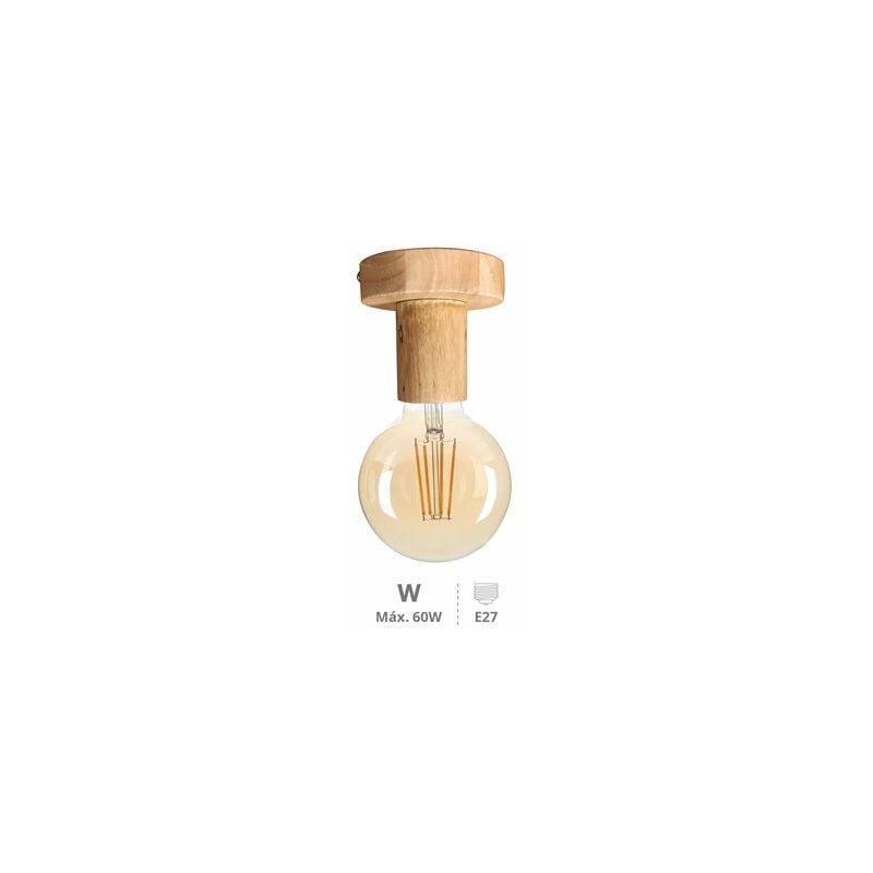 foto del prodotto faretto da soffitto jokela serie e27 legno