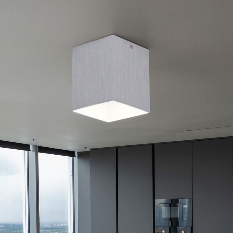 foto del prodotto faretto da soffitto moderno design lampade da cucina faretto lampada da soffitto a 1 luce, alluminio, 1x gu10, lxlxh 10x10x12 cm