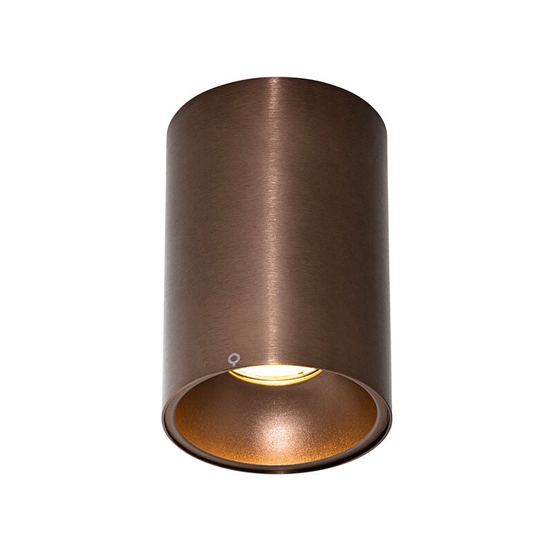 foto del prodotto faretto deep design alluminio bronzo cilindro max. 1 x watt qazqa