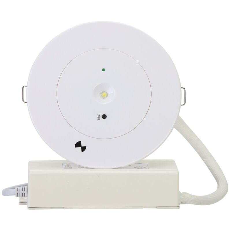 foto del prodotto faretto di emergenza led maude con autotest 3w 6000k