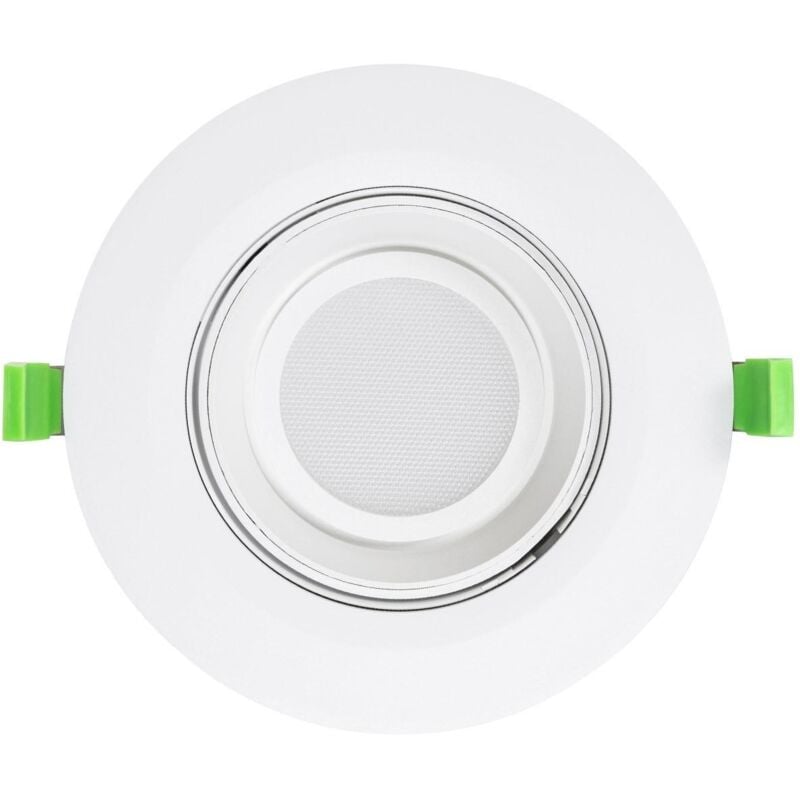 foto del prodotto faretto downlight led 38w orientabile circolare chip osram 120lm/w lifud foro 170mm no flicker 6000k bianco freddo
