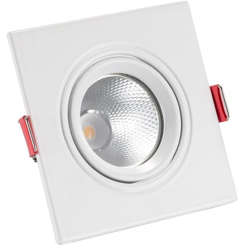 foto del prodotto faretto downlight led 5w quadrato madison foro 75 mm bianco naturale 4000k