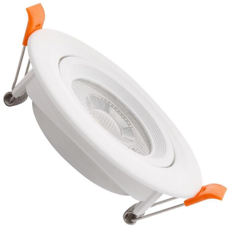 foto del prodotto faretto downlight led 7w circolare solid foro 75 mm bianco caldo 3000k