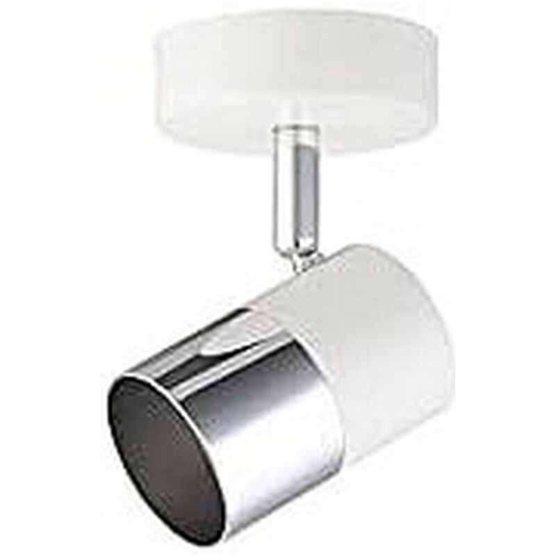 foto del prodotto faretto edm 32011 moon 50 w gu10 9 x 7,6 x 12,6 cm bianco
