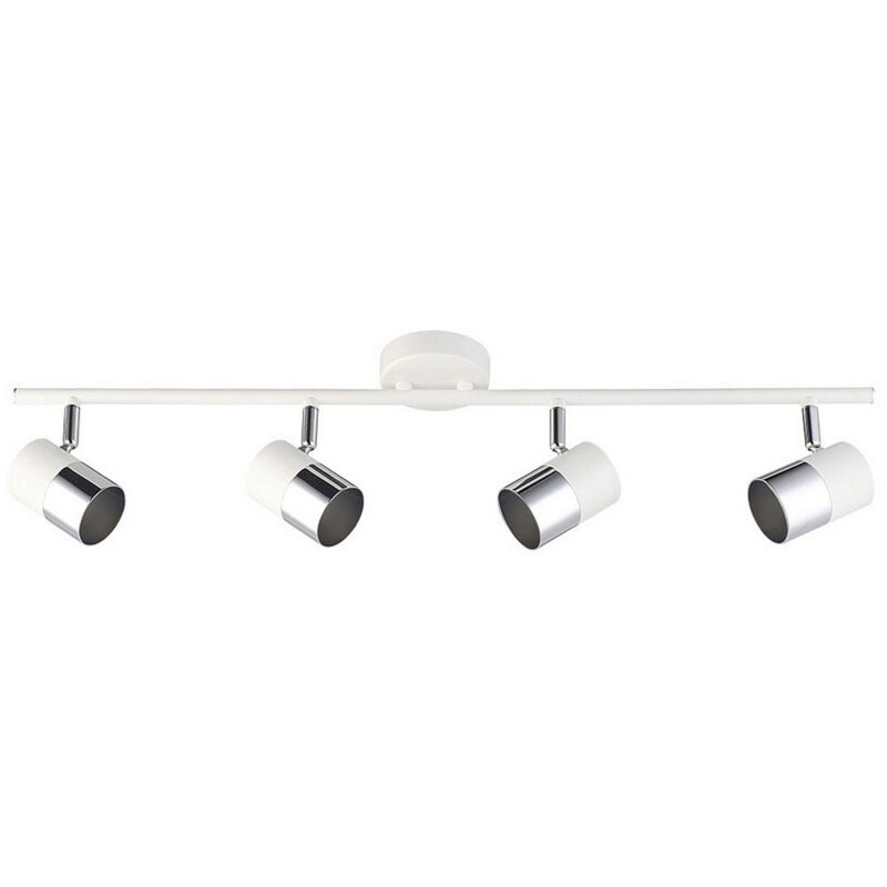 foto del prodotto faretto edm 32014 moon 50 w gu10 70 x 7,6 x 15,2 cm bianco da soffitta