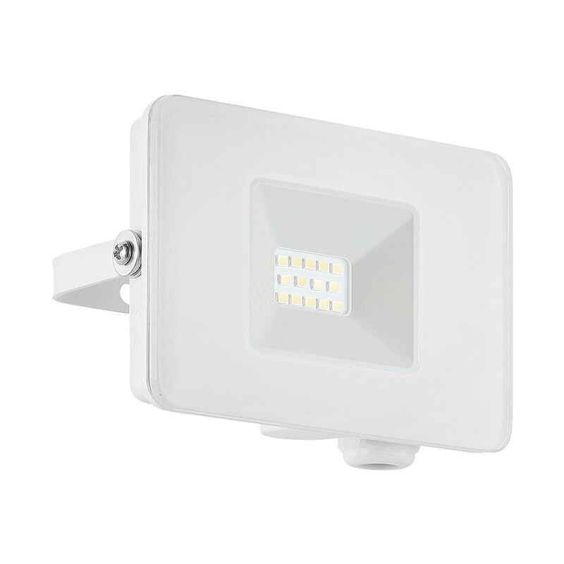 foto del prodotto faretto esterno moderno faedo 3 alluminio bianco led h8cm