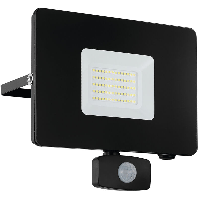 foto del prodotto faretto esterno moderno faedo 3 alluminio nero sensore led h20cm