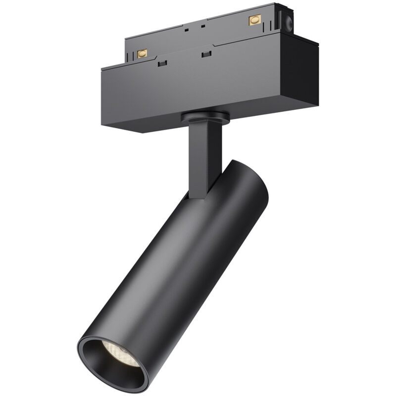 foto del prodotto faretto focus led per binario moderno alluminio nero luce naturale 7w