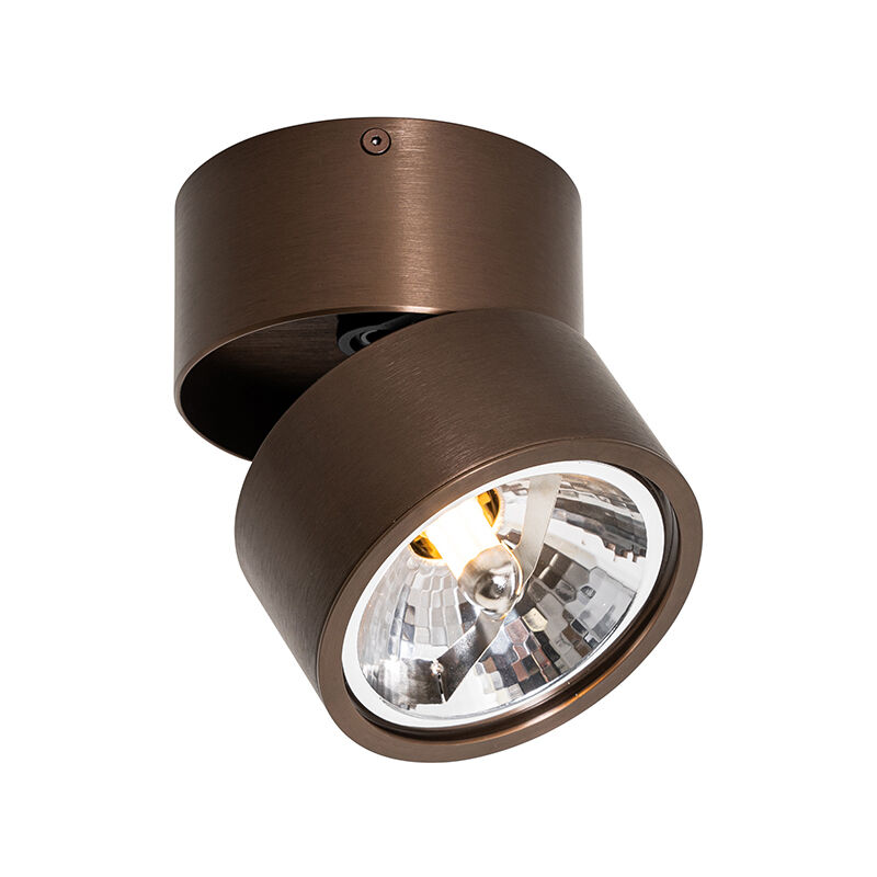 foto del prodotto faretto go nine design alluminio bronzo tondo max. 1 x watt qazqa