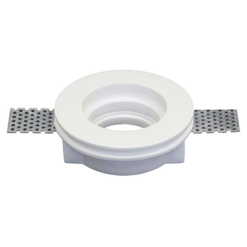 foto del prodotto faretto in gesso poliplast tondo per lampade gu10 100mm 400720