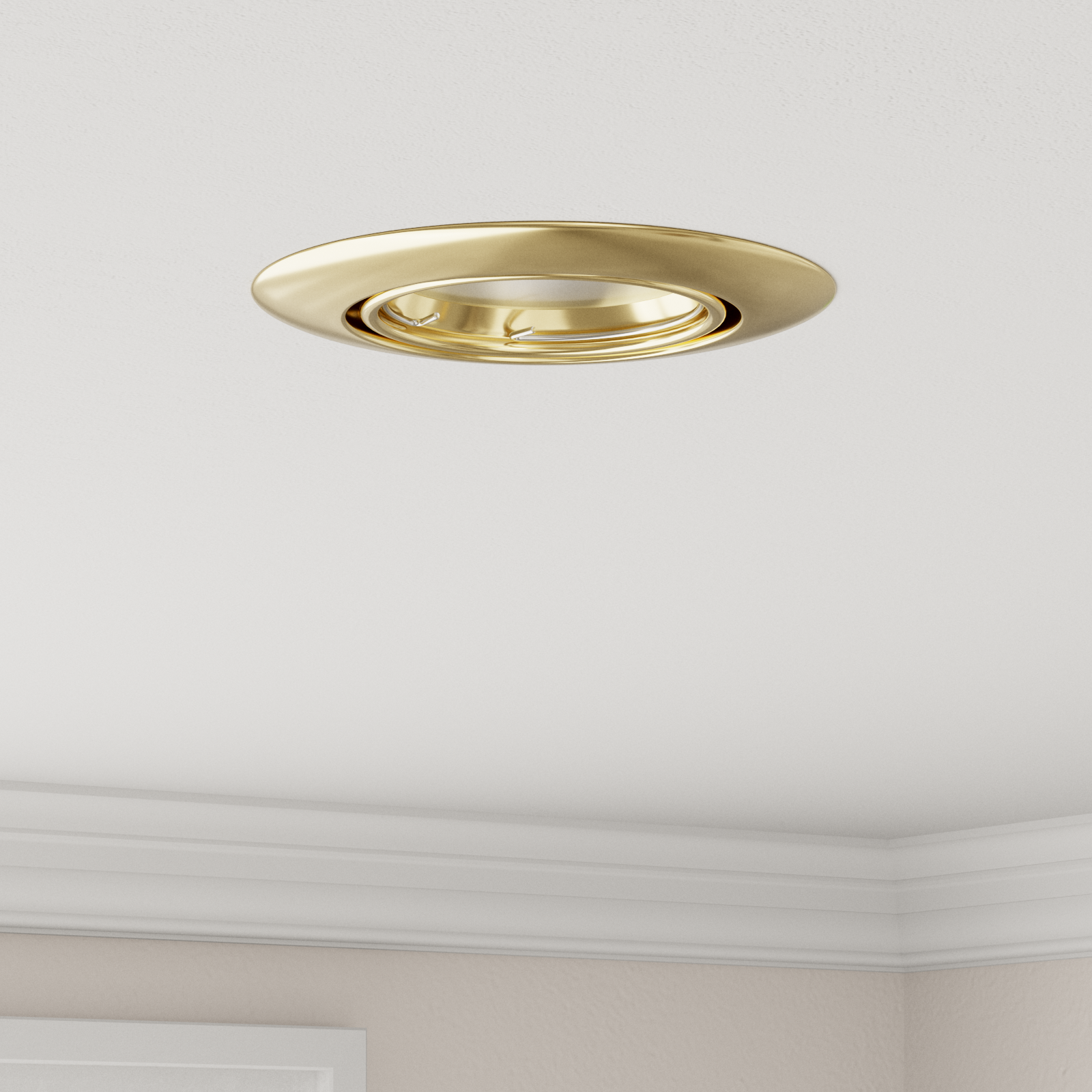 foto del prodotto faretto incassato 24 pcs rotondo gu10 oro 90 mm acciaio