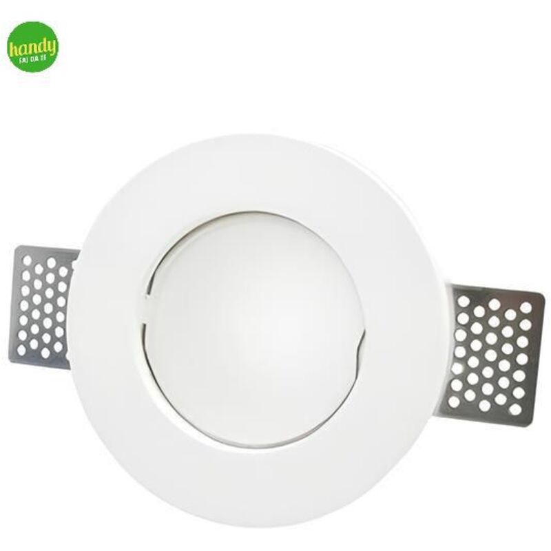 foto del prodotto faretto incasso energia gesso tondo 12 con vetro