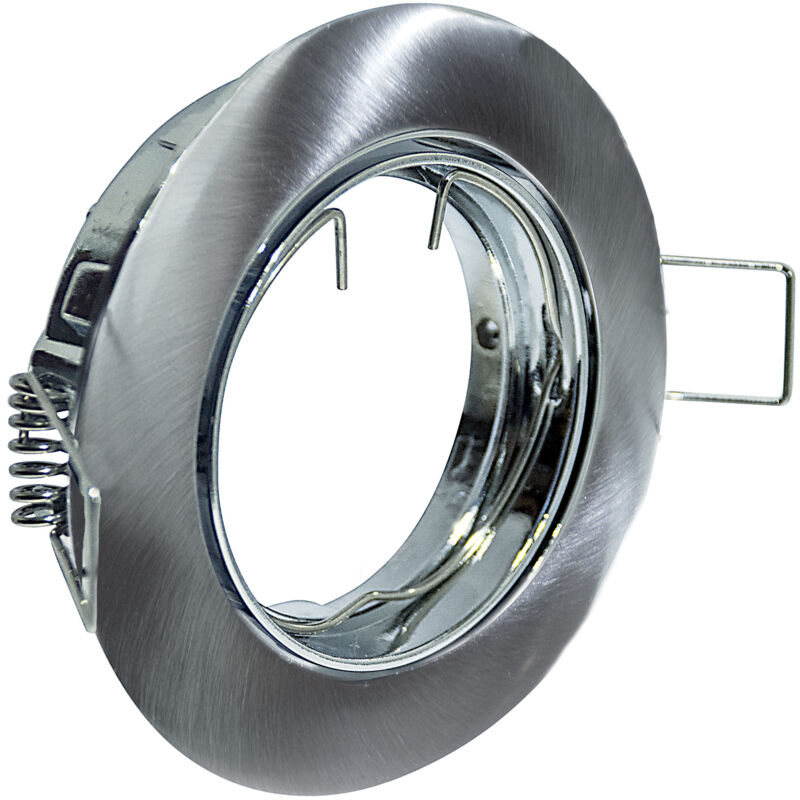 foto del prodotto faretto incasso fun orientabile tondo alluminio nero satinato 1 luce gu10 d9,4cm