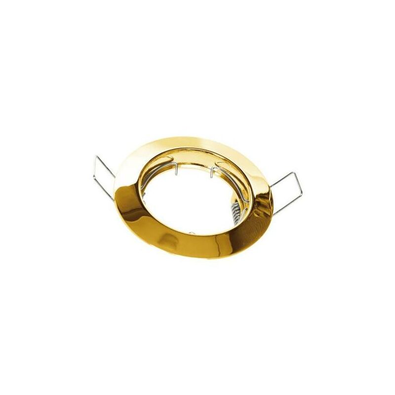foto del prodotto faretto incasso lampade led alogene, oro satinato