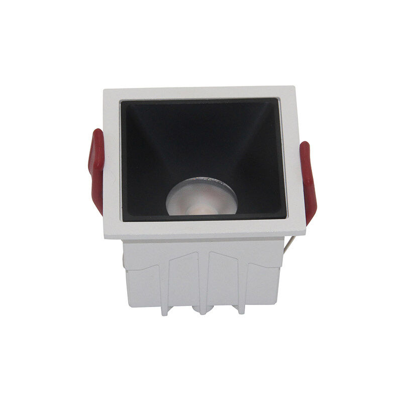 foto del prodotto faretto incasso moderno alfa led alluminio bianco diffusore nero dimm.