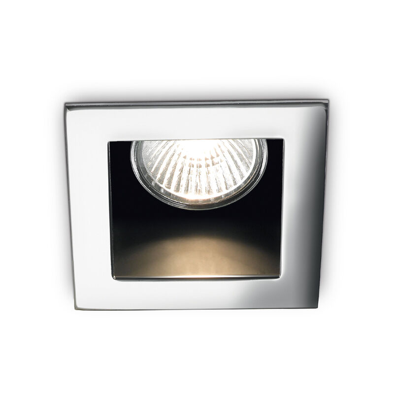 foto del prodotto faretto incasso moderno funky metallo cromo 1 luce gu10